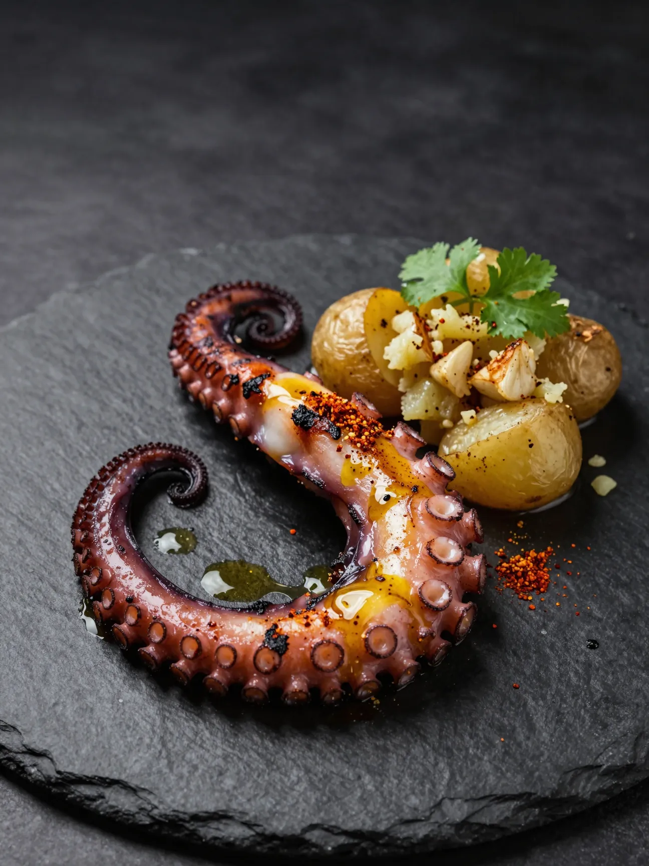 Poulpe grillé